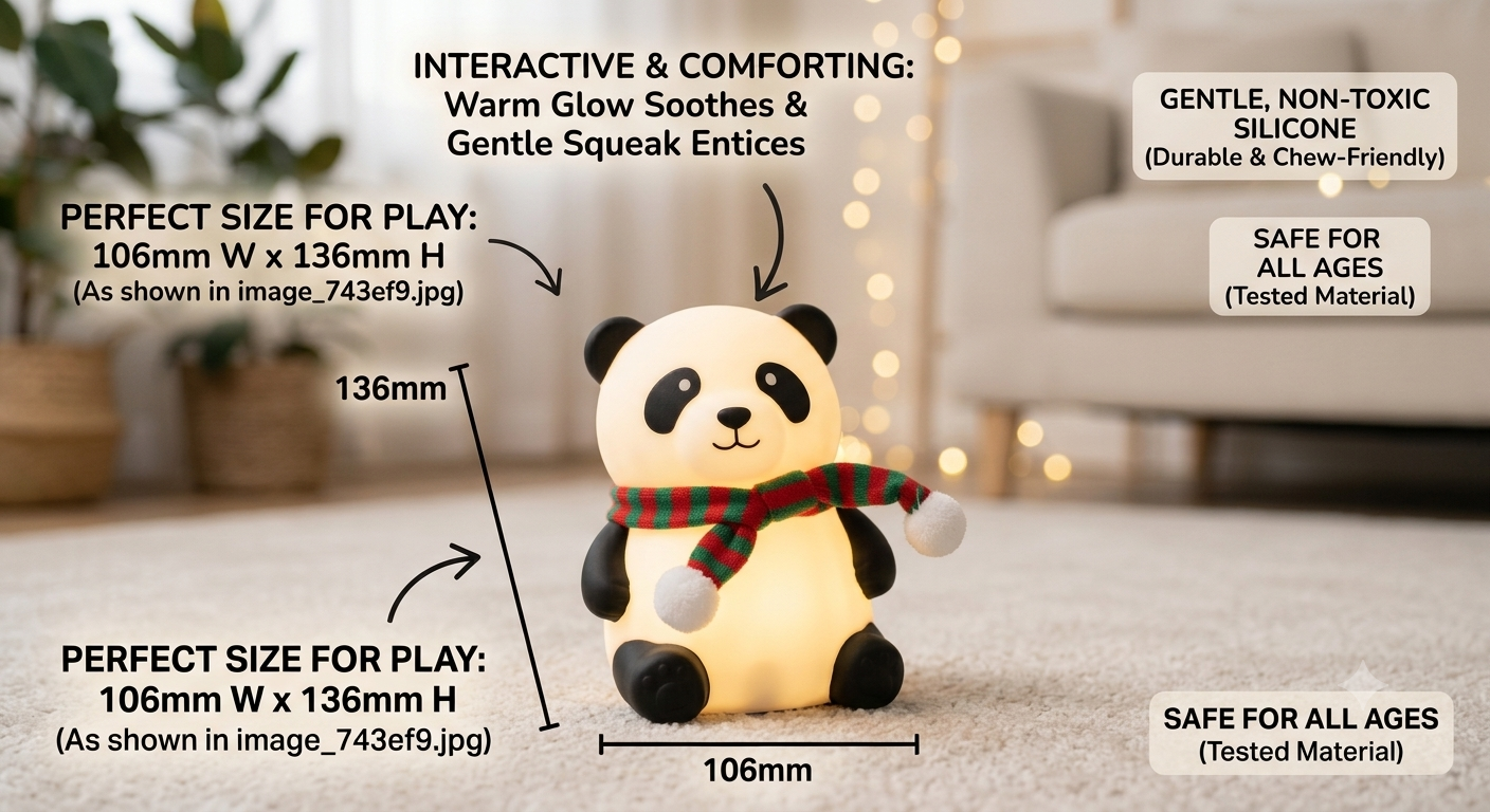 Interactive Panda Light – Comforting Companion for All Ages
